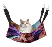 KOUUIP Beauty Grand Canyon Print Cat Hammock for Cage Hanging,Pet Hammock Bed Adjustable,Soft Sleeping Hammock for Cats,Ferret