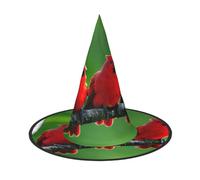KOUUIP Birch Trees Print Women Witch Hat - Cosplay Party Costume Accessory For - Halloween Party Decor Costume