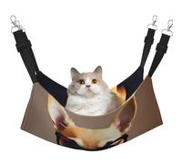 KOUUIP Chihuahua Dog Glasses 1 Print Cat Hammock for Cage Hanging,Pet Hammock Bed Adjustable,Soft Sleeping Hammock for Cats,Ferret