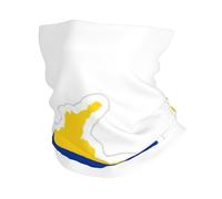 KOUUIP Colombia Flag Map print Headband Neck Gaiter Head Wrap Headwear Face Mask Magic Scarf Bandana for Men and Women