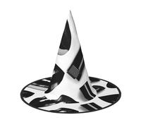KOUUIP Cool Black Lipstick Lips Print Women Witch Hat - Cosplay Party Costume Accessory For - Halloween Party Decor Costume