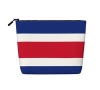 KOUUIP Costa Rica Flag Travel Personal Toiletry Storage Bag Travel Toiletry Storage Bag for Women, Black, One Size, Black , Black, Taglia Unica