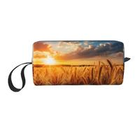 KOUUIP Countryside Farm print Large Capacity Travel Makeup Case Organizer Makeup Bag Portable Cosmetic Bag For Women, White, One Size