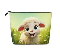 KOUUIP Cute Cartoon Sheep Travel Bag Makeup Bag Travel Toiletry Bag for Women, Black, One Size, Black, One Size, Black, One Size, Black, Taglia Unica