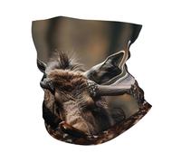 KOUUIP Fall Moose Deer print Headband Neck Gaiter Head Wrap Headwear Face Mask Magic Scarf Bandana for Men and Women