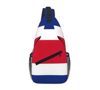 KOUUIP Flag of Costa Rica Crossbody Bag For Men And Women, Anti Theft Crossbody Chest Bag Casual Travel Bag For Hiking