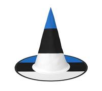 KOUUIP Flag Of Estonia Print Women Witch Hat - Cosplay Party Costume Accessory For - Halloween Party Decor Costume