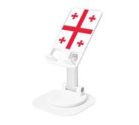 KOUUIP Flag of Georgia 360 Swivel Phone Stand Adjustable Angle Portable Foldable Desktop Dock with Non-Slip Base