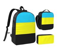 KOUUIP Flag of the Sultanate of Burongan print Backpacks With Lunch Pack Pencil Case 3pcs, Lightweight Bookbag Unisex for Traveling