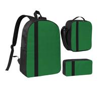 KOUUIP Flag of the Sultanate of Delhi print Backpacks With Lunch Pack Pencil Case 3pcs, Lightweight Bookbag Unisex for Traveling