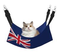 KOUUIP Flag of The Turks and Caicos Islands Print Cat Hammock for Cage Hanging,Pet Hammock Bed Adjustable,Soft Sleeping Hammock for Cats,Ferret