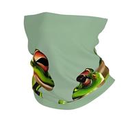KOUUIP Funny Green Frogs 1 print Headband Neck Gaiter Head Wrap Headwear Face Mask Magic Scarf Bandana for Men and Women