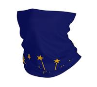 KOUUIP Indiana State Flag print Headband Neck Gaiter Head Wrap Headwear Face Mask Magic Scarf Bandana for Men and Women