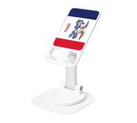 KOUUIP Iowa State Flag 360 Swivel Phone Stand Adjustable Angle Portable Foldable Desktop Dock with Non-Slip Base