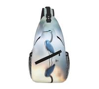 KOUUIP Loon Nature Bird Crossbody Bag For Men And Women, Anti Theft Crossbody Chest Bag Casual Travel Bag For Hiking
