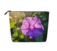 KOUUIP Morning Glory Purple Glory Bag Organizer Makeup Organizer Bag Travel Size Organizer for Women Black -, One Size, Black, One Size, Black, Taglia Unica