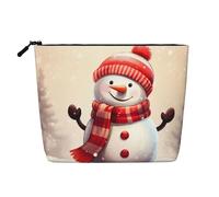 KOUUIP Naughty Snowman Print Travel Bag Women Makeup Bag Black One Size, Black, One Size, Black, Taglia Unica