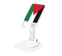 KOUUIP Palestinian Flag 360 Swivel Phone Stand Adjustable Angle Portable Foldable Desktop Dock with Non-Slip Base