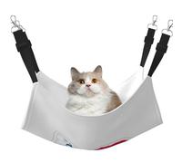 KOUUIP Panama Flag Map Print Cat Hammock for Cage Hanging,Pet Hammock Bed Adjustable,Soft Sleeping Hammock for Cats,Ferret