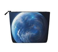 KOUUIP Planets Ocean Storm Print Travel Toiletry Bag Travel Organizer Bag for Women Toiletries Travel Size Black One Size, Black, Taglia Unica