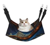 KOUUIP Portland at Night Print Cat Hammock for Cage Hanging,Pet Hammock Bed Adjustable,Soft Sleeping Hammock for Cats,Ferret