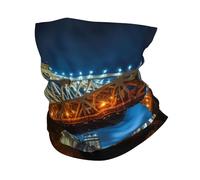 KOUUIP Portland at night print Headband Neck Gaiter Head Wrap Headwear Face Mask Magic Scarf Bandana for Men and Women