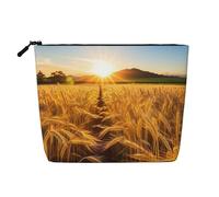 KOUUIP Rural Sunset View Pattern Travel Personal Toiletry Bag Storage Bag Travel Size Toiletries Storage Bag for Women, Color, Black, Taglia Unica