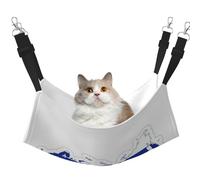 KOUUIP Russian Flag Map Print Cat Hammock for Cage Hanging,Pet Hammock Bed Adjustable,Soft Sleeping Hammock for Cats,Ferret