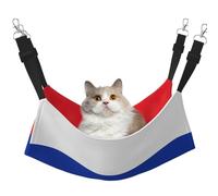 KOUUIP Russian Flag Print Cat Hammock for Cage Hanging,Pet Hammock Bed Adjustable,Soft Sleeping Hammock for Cats,Ferret