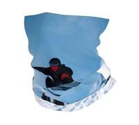 KOUUIP Snowboarding print Headband Neck Gaiter Head Wrap Headwear Face Mask Magic Scarf Bandana for Men and Women