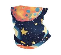 KOUUIP Starry Sky Universe Space print Headband Neck Gaiter Head Wrap Headwear Face Mask Magic Scarf Bandana for Men and Women