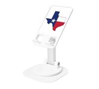 KOUUIP Texas State Flag Map 360 Swivel Phone Stand Adjustable Angle Portable Foldable Desktop Dock with Non-Slip Base