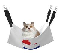 KOUUIP Thailand Flag Map Print Cat Hammock for Cage Hanging,Pet Hammock Bed Adjustable,Soft Sleeping Hammock for Cats,Ferret