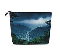 KOUUIP The Old Hollywood print Cute Travel Toiletry Bag Makeup Bag Organizer Pouch,Travel Size Toiletries Bag for Women, Black, One Size