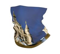 KOUUIP Tower Bridge in London print Headband Neck Gaiter Head Wrap Headwear Face Mask Magic Scarf Bandana for Men and Women