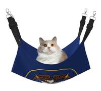 KOUUIP Utah Flag Print Cat Hammock for Cage Hanging,Pet Hammock Bed Adjustable,Soft Sleeping Hammock for Cats,Ferret