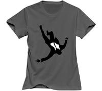 kouxi RIVE Mad Men Don Draper O Neck T Shirt for Women Grey(Medium)