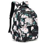 Kouxunt Floral Backpack for Girls Refrigerator Door School Bag for Kids Teen Women Casual Travel Daypacks