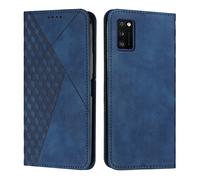KOUYI Compatible with Samsung Galaxy A41 Wallet Case,Premium PU Synthetic Leather Full Body Protective Cover Flip Card Slots Magnetic Closure Kickstand Anti-Scratch Shockproof Cases (Blue)