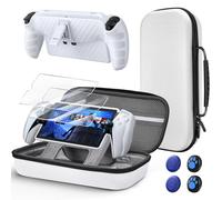 KOVA Hard Carrying Case with Protective Cover for PlayStation Portal, Accessories Storage Bag with TPU Non-Slip Soft Case Cover with Kickstand,Screen Protectors,Thumb Grips for PS5 Portal Console
