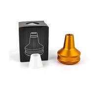 Kovah Shisha Molasses Catcher Aluminium Universal Pre-Cooler Attachment with Adapter Prevents Molasses & Oil in the Water - Suitable for All Shisha Models (Orange)
