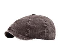 Kovake Men's Newsboy Cap Women's Baker Boy Cap - 8 Panel Gatsby Flat Caps Warm Winter Hat Beret Vintage Corduroy Ivy Golf Cabbie Hat (UK, Alpha, One Size, Gray)