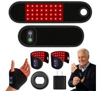 Kovaria Therawrap for Carpal Tunnel, Red Light Therapy for Wrist and Hand with 660nm Red Light and 880nm Red Light, 3-Heating Levels, Relieve Hand Pain and Discomfort (2 Pcs)