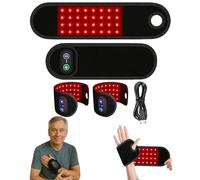 Kovaria Therawrap, Red Light Therawrap for Wrist, 660nm Red Light and 880nm Infrared Light Gently Warm and Relax The Wrist Area, Helping to Relieve Hand Pain and Discomfort (2 Pcs)