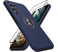 KOVASIA for Samsung Galaxy A54 5G Case, for Samsung A54 Case Shockproof Protective Cover with 360°Rotatable Ring Magnetic Car Holder Galaxy A54 5G Case-6.4'' (TPU + PC, Navy Blue)