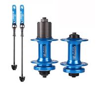 KOVBOX Bike Hubs 32 Holes Disc Brake MTB Hub 100mm/135mm Quick Release Ball Bearing Front Rear Wheel Hub Set 7-11 Speed Cassette (Size : 32H Blue)