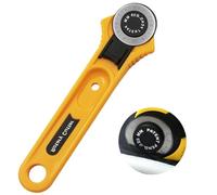 Kovcfon 28mm Fabric Cutter with Scale Leather Rotary Cutters Plastic Handle Wheel Cutter for Papers Leather Fabric Sewing Plastic