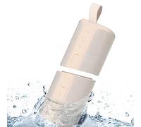 KOVE Commuter 2 Portable Speaker - SAND Bluetooth Speakers, Wireless with HD Louder Volume, Deep Bass Subwoofer, Microphone, IPX7 Water Resistant - Perfect Boom Box for Home, Outdoor or Travel