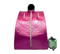 KOVFBRO Portable Steam Sauna Room STEAM Bath Steamer Pot Slimming Therapy Household Shower Cabin Steam Panel Home Sauna SPA Hammam Pink