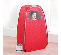 KOVFBRO Sauna Tent Portable Sauna at Home Sauna Personal Residential Steam Sauna 220V 2.8L 1500W(1.5 Years Warranty) Red
